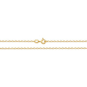 9K Yellow Gold Faceted Belcher Chain
