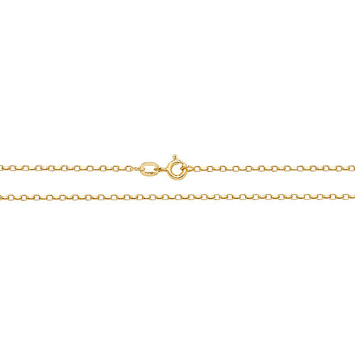 9K Yellow Gold Faceted Belcher Chain | Charmé