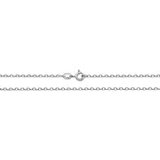 9K White Gold Faceted Belcher Chain