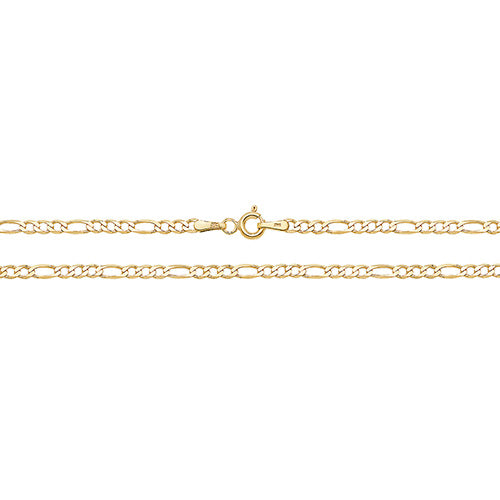 9K Yellow Gold Figaro Chain