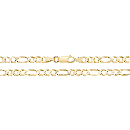 9K Yellow Gold Figaro Chain