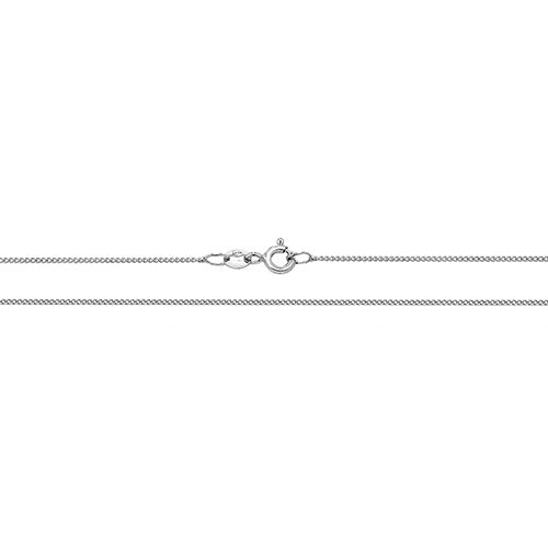 9K White Gold Close Curb Chain | Charmé