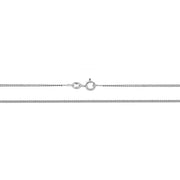 9K White Gold Close Curb Chain | Charme