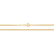 9K Yellow Gold Close Curb Chain | Charme