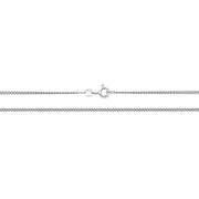 9K White Gold Close Curb Chain | Charmé