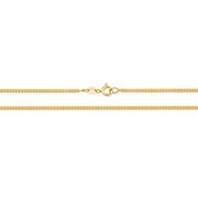 9K Yellow Gold Close Curb Chain