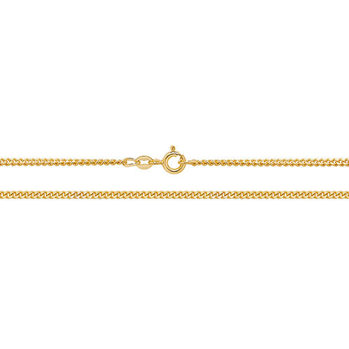 9K Yellow Gold Close Curb Chain