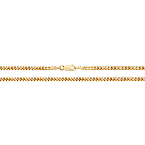9K Yellow Gold Close Curb Chain | Charmé
