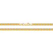 9K Yellow Gold Close Curb Chain