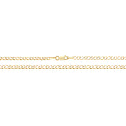 9K Yellow Gold Flt Curb Bvld Chain | Charmé