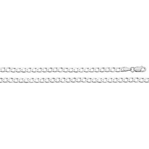 9K Yellow Gold Flt Curb Bvld Chain | Charmé