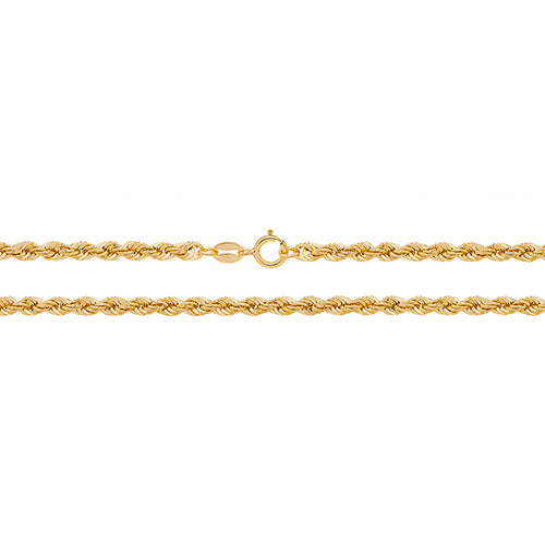 9K Yellow Gold Chain Rope | Charmé
