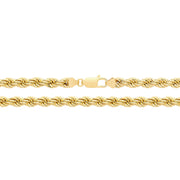 9K Yellow Gold Rope Chain 120 Guage