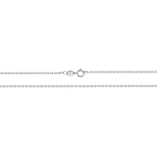 9K White Gold Rolo Chain | Charme