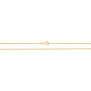 9K Yellow Gold Singapore Chain