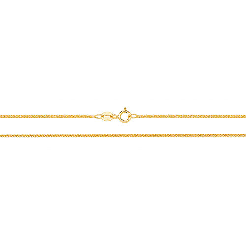 9K Yellow Gold Wheat Chain