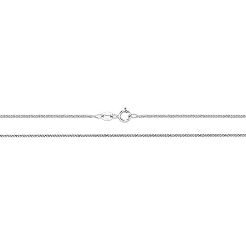 9K White Gold Wheat Chain | Charmé