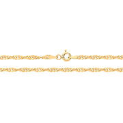 9K Yellow Gold Singapore Hollow Chain