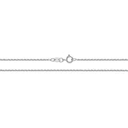9K White Gold Single Link Wheat Chain | Charmé