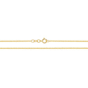 9K Yellow Gold Single Link Wheat Chain