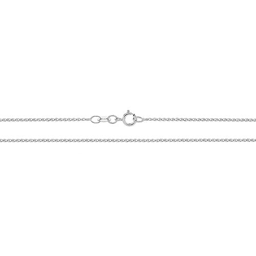 9K White Gold Single Link Wheat Chain | Charmé