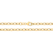 9K Yellow Gold Dia Cut Belcher Hollow Chain | Charmé