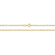 9K Yellow Gold Faceted Belcher Chain | Charme