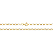 9K Yellow Gold Faceted Belcher Chain | Charme