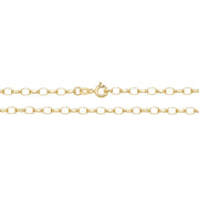 9K Yellow Gold Faceted Belcher Chain | Charme