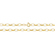 9K Yellow Gold Faceted Belcher Chain | Charmé