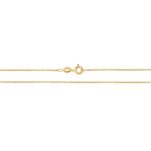 9K Yellow Gold Box Chain | Charmé