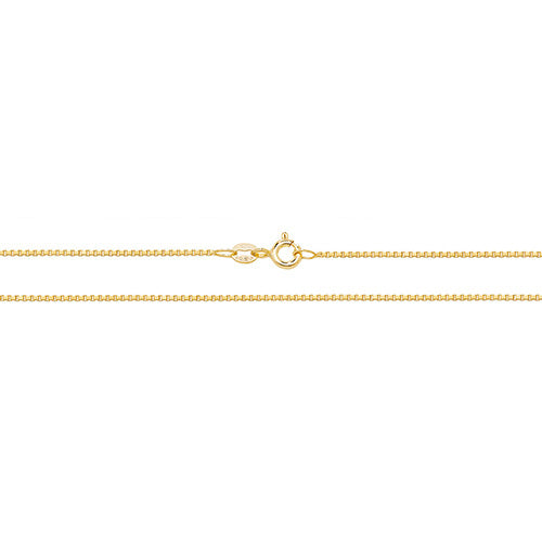 9K Yellow Gold Box Chain | Charmé