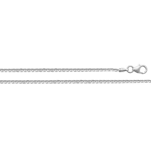 9K White Gold Spiga Chain | Charmé