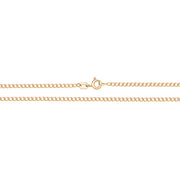 9K Yellow Gold Flat Curb Chain | Charmé