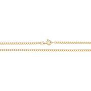 9K Yellow Gold Flat Curb Chain