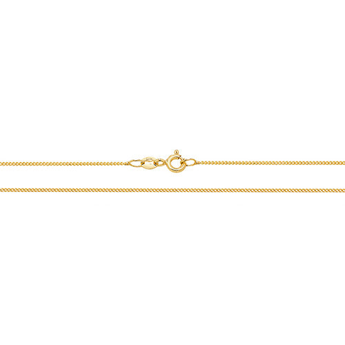 18K Yellow Gold Close Curb Chain