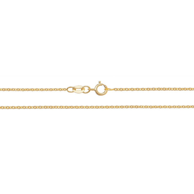 18K Yellow Gold Cable Chain