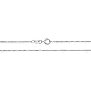 18K White Gold Cable Chain