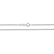 18K White Gold Cable Chain