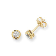 Diamond Earring in 9K Gold