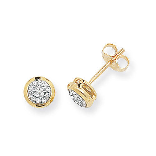 Diamond Earring in 9K Gold