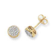 Diamond Earring in 9K Gold