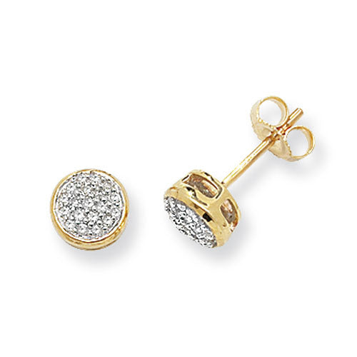 Diamond Earring in 9K Gold