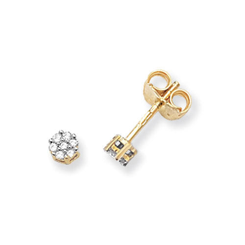 Diamond Earring in 9K Gold