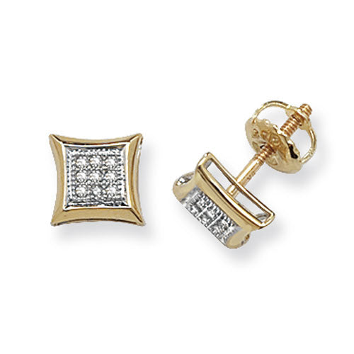 Diamond Earring in 9K Gold