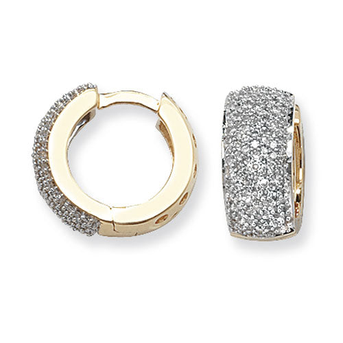 Diamond Earring in 9K Gold