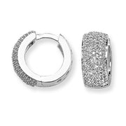 Diamond Earring in 9K White Gold