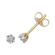 Diamond Earring in 9K Gold