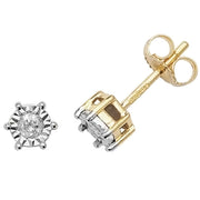 Diamond Earring in 9K Gold