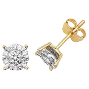 Diamond Earring in 9K Gold